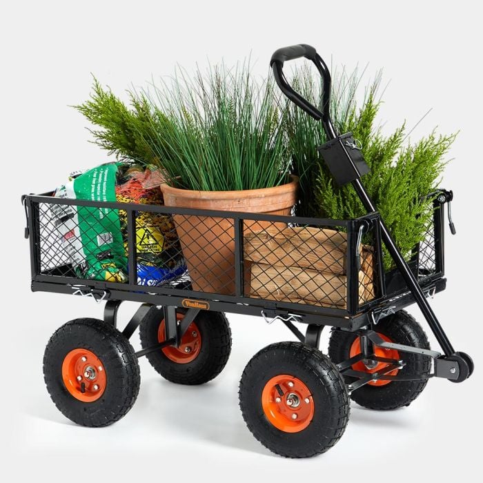 Vonhaus 85L Garden Cart Trolley