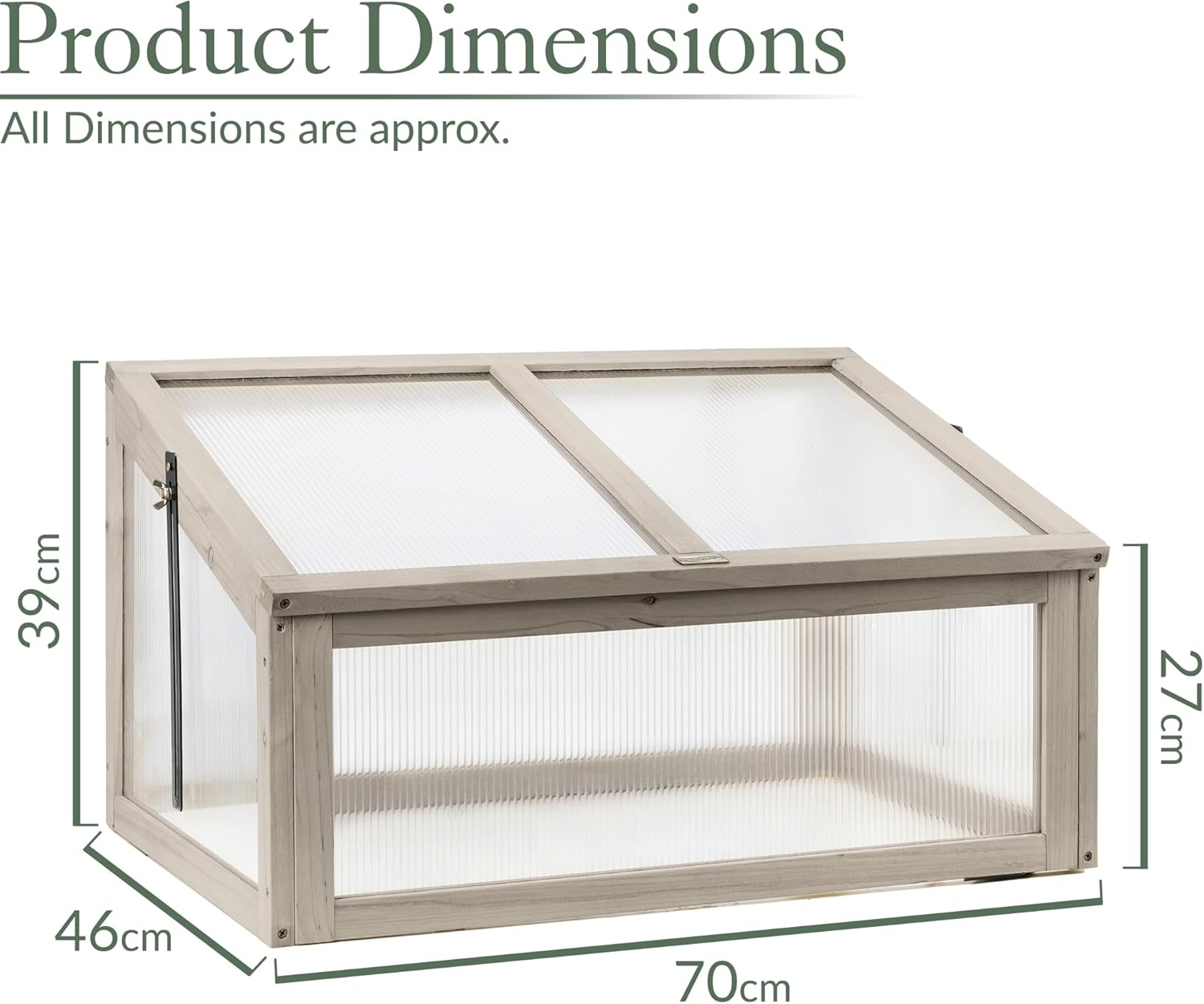 FSC Wooden Garden Grow House for Vegetables & Plants